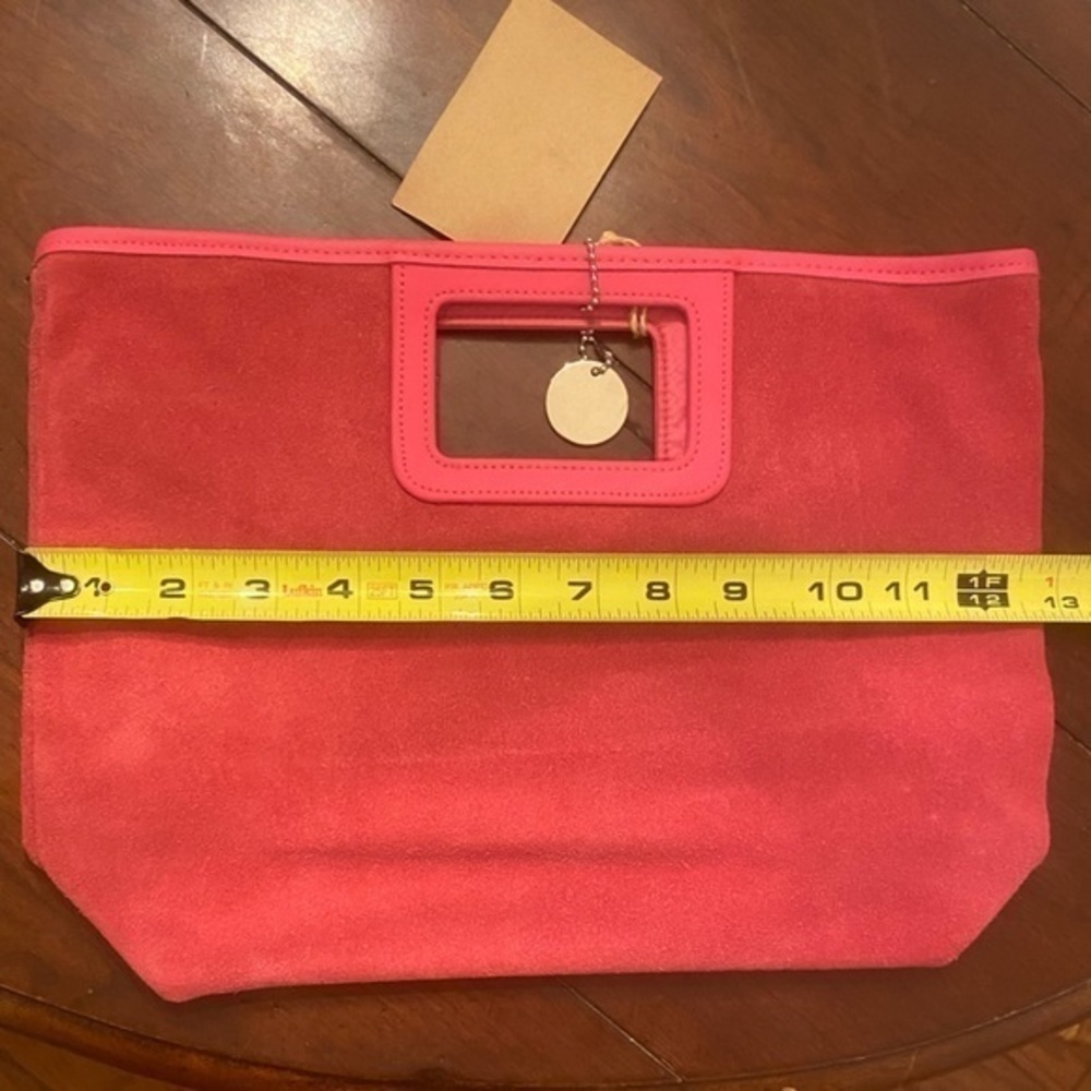 Lillian Vernon Pink Suede‎ Tote Bag - Picture 7 of 8